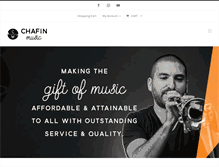 Tablet Screenshot of chafinmusic.com